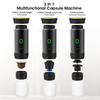 Espresso Machine Heating Water Portable Coffee Maker Compatible with Ground Coffee Small Large Capsules